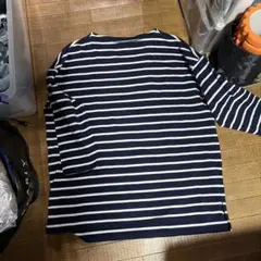 UNIQLO ネイビー/ホワイトストライプ 長袖カットソー XXL