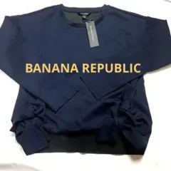 BANANA REPUBLIC ネイビー 長袖トップス カットソーリボン付