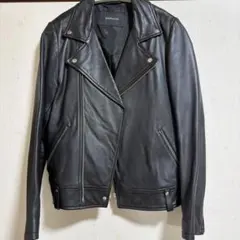 SIMPLICITE ダブルレザージャケット　Sサイズ