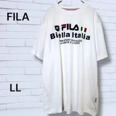 【フィラ】Biella Italiaロゴ 吸汗速乾T白（LL）