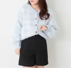 RMAF フェザーチェック カーディガン