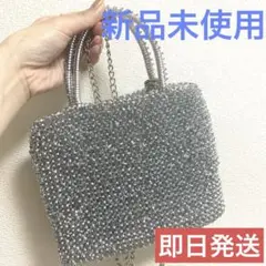 【新品】ワイヤーバッグ シルバー ハンドバッグ ショルダーバッグ アンテプリマ風