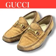 GUCCI グッチ スエード ローファー ブラウン 送料無料