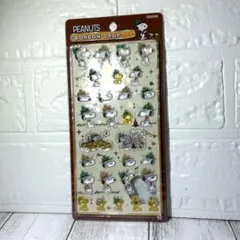 正規品【PEANUTS】ボンボンドロップシール　スヌーピー　ウッドストック