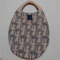 minä perhonen count エッグバッグ 刺繍 羊柄 ベージュ