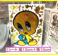 最後の1枚！撥水防水キラシールステッカー！キャラクター　トゥイーティー 1