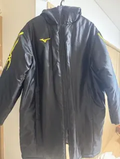 MIZUNO ベンチコート ブラック イエローのサムネイル