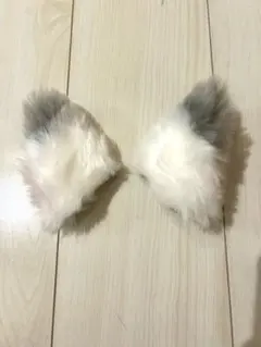 【美品】猫耳　アニマル　ヘアピン　クリップ式 アクセサリー　コスプレ小物