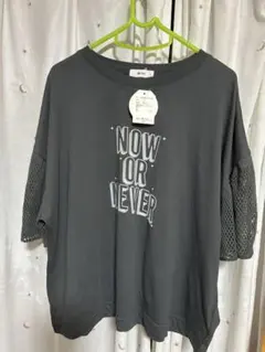 SM2 メッシュ袖 ロゴプリント Tシャツ