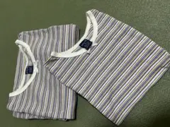 Lands' End ストライプ Tシャツ親子セット
