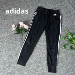 adidas アディダス スウェットパンツ S 黒 3ストライプスジョガーパンツのサムネイル