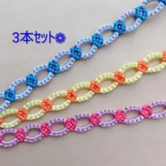 現品限り♪ハンドメイド ミサンガ お花 ❁(184)