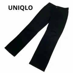 ユニクロジーンズ　デニム　パンツ　ブラック　22 レディース