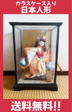 人形ケース ガラス人形 透明な背景 雛人形を守り 美しく見せるガラス