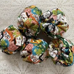 お手玉　5個セット　猫　歌舞伎猫　ハンドメイド