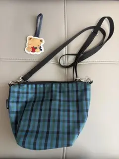 familiar　ファミリア　舟形ポシェット　青