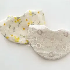 ●１セット限定●ハンドメイド　たまご型スタイ　２枚セット　春カラー　女の子