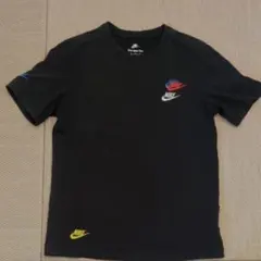 NIKE 刺繍ロゴ スウッシュTシャツ M ブラック