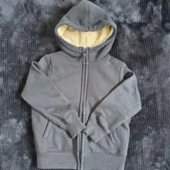 UNIQLO 紺色　ボアパーカ　120 キッズ