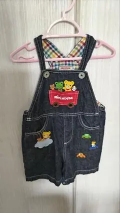 ミキハウス デニムオーバーオール 80サイズ