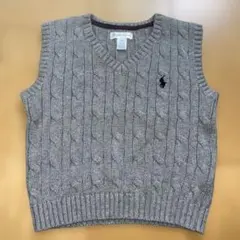 Ralph Lauren グレー Vネックベスト 24M