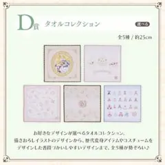 一番くじ　プリキュア　D賞　タオルコレクション　5種