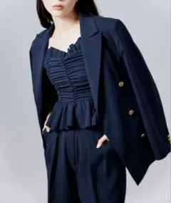 SNIDEL Sustainableダブルブレストジャケット