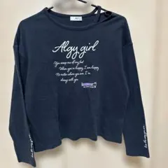 Algy girl 長袖カットソー ネイビー