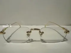 リムレス スクエア　クリア　伊達メガネ　眼鏡 y2k 90s 韓国のサムネイル