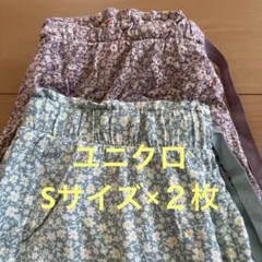 UNIQLO ショートパンツ 2枚セット リラコ　花柄 Sサイズのサムネイル