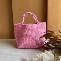 麻紐バッグ　ハンドメイド