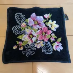 【お値下げ】FEILER 花柄 ハンカチ 黒