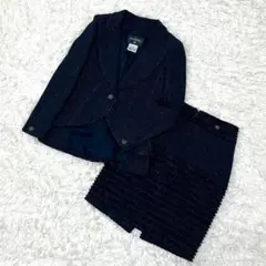 CHANEL シャネル ツイードセットアップ リトルブラック ジャケット 34 