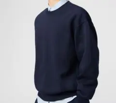 オーバーサイズスウェットシャツ　ネイビー　S