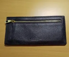 黒色 薄型財布 長財布 ウォレット