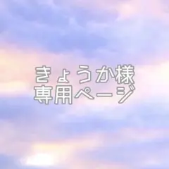 きょうか様専用ページ