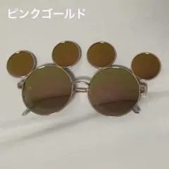 40周年限定 ディズニーミッキーサングラス ピンクゴールド