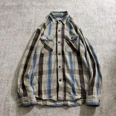 SUGAR CANE シュガーケーン チェック ワークシャツ ネルシャツ L