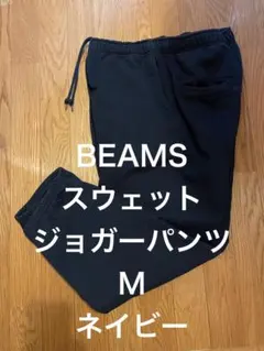 BEAMSスウェットジョガーパンツMネイビー