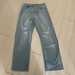 ユニクロ ジーパン ダメージジーンズ 22 56cm