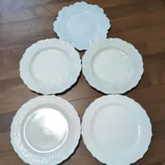④【アンカーホッキング】ホブネイル ムーンストーン ガラス食器 5点