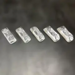 透明ガラス箸置き 5個セット