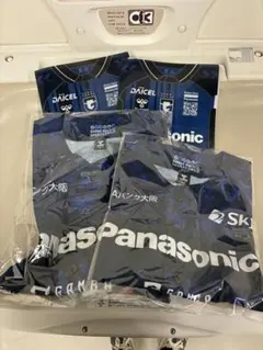 【大人、キッズサイズセット】ガンバ大阪 ベースボールシャツ　クリアファイル付