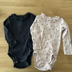 H&M オーガニックコットン ベビー肌着 2点セット