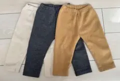 フリース素材パンツ3点セット（80cm)