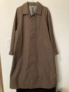 ユニクロU　ステンカラーコート　　ブラウン　Sサイズ