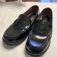 【美品】CLOSSHI 黒 ローファー 24cm EEE 通学　卒業式　入学式等
