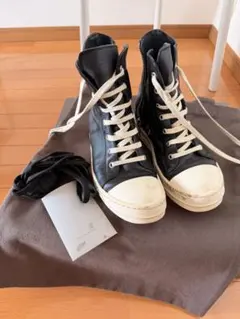 本物 rick owens レザー SNEAKERS サイズ37のサムネイル