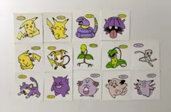​【当時物】ポケモン デコキャラシール 初期 第2弾 14枚セット