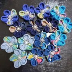 B-359 つまみ細工 花 パーツ